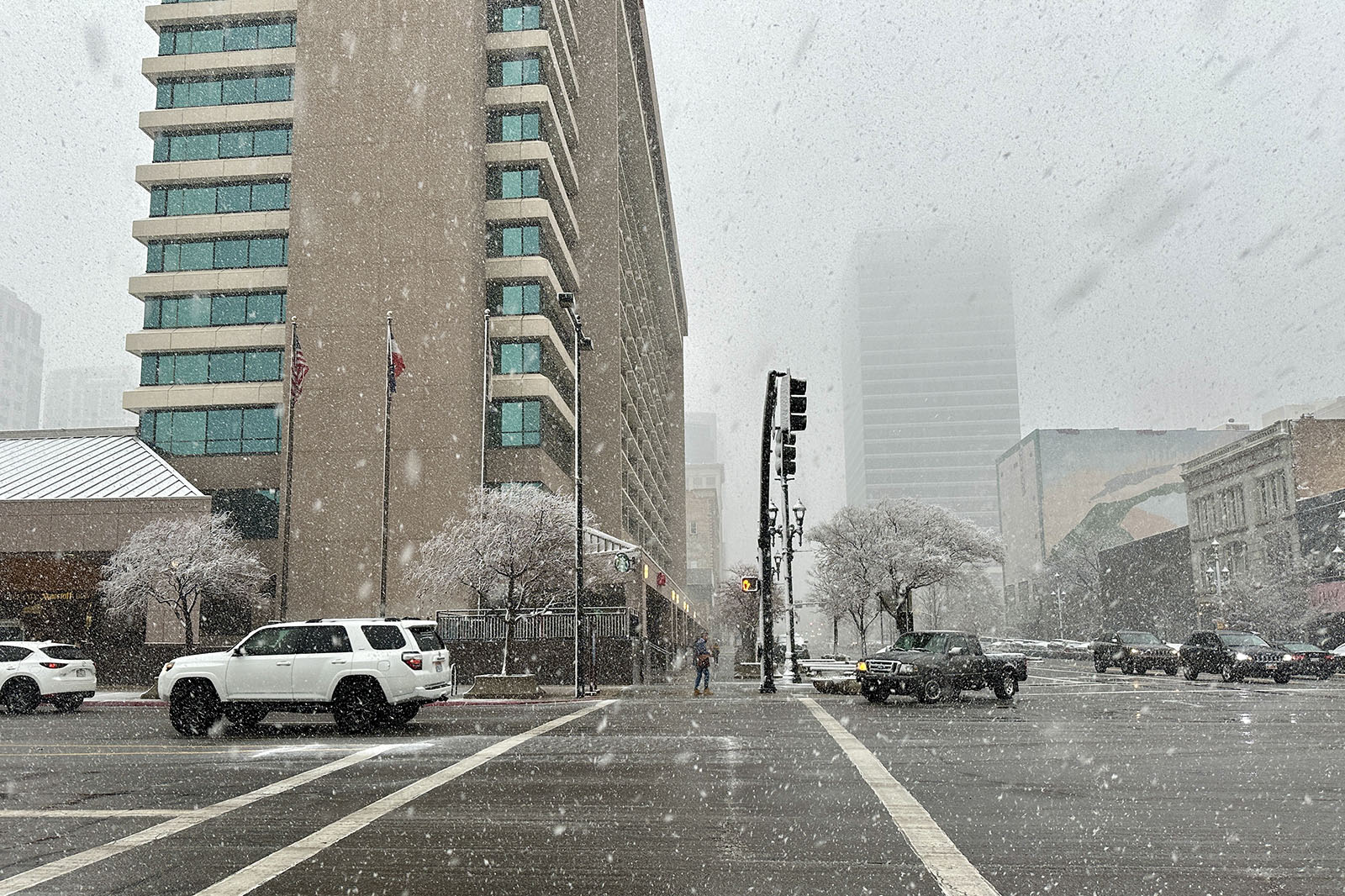 Snöstorm Salt Lake City