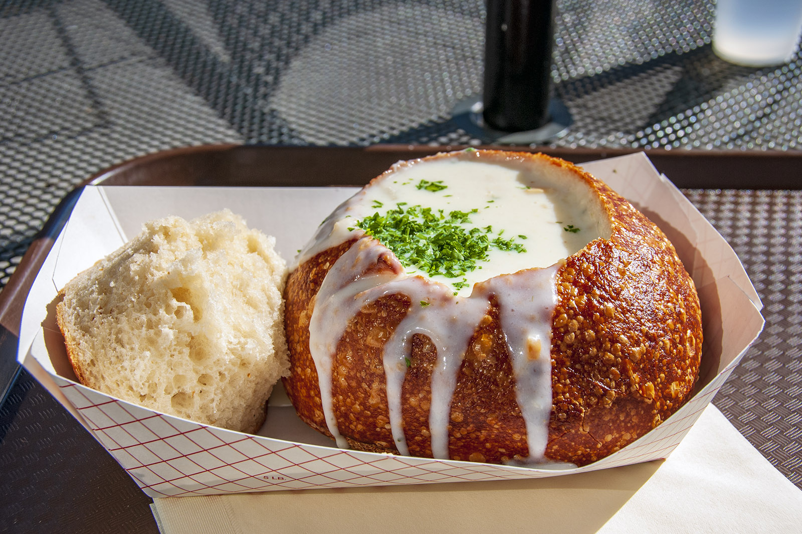 Clam Chowder på Boudin San Francisco